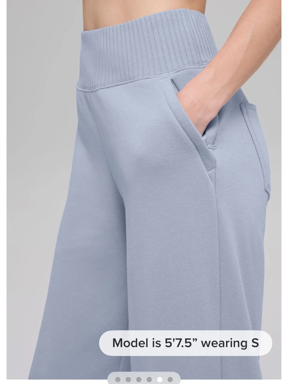 ALO Yoga Women's Wide-Leg Pull-On Pants in Light Lavender